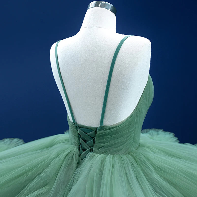 Princess Green Cake Layers Ball Gown Dresses 67504