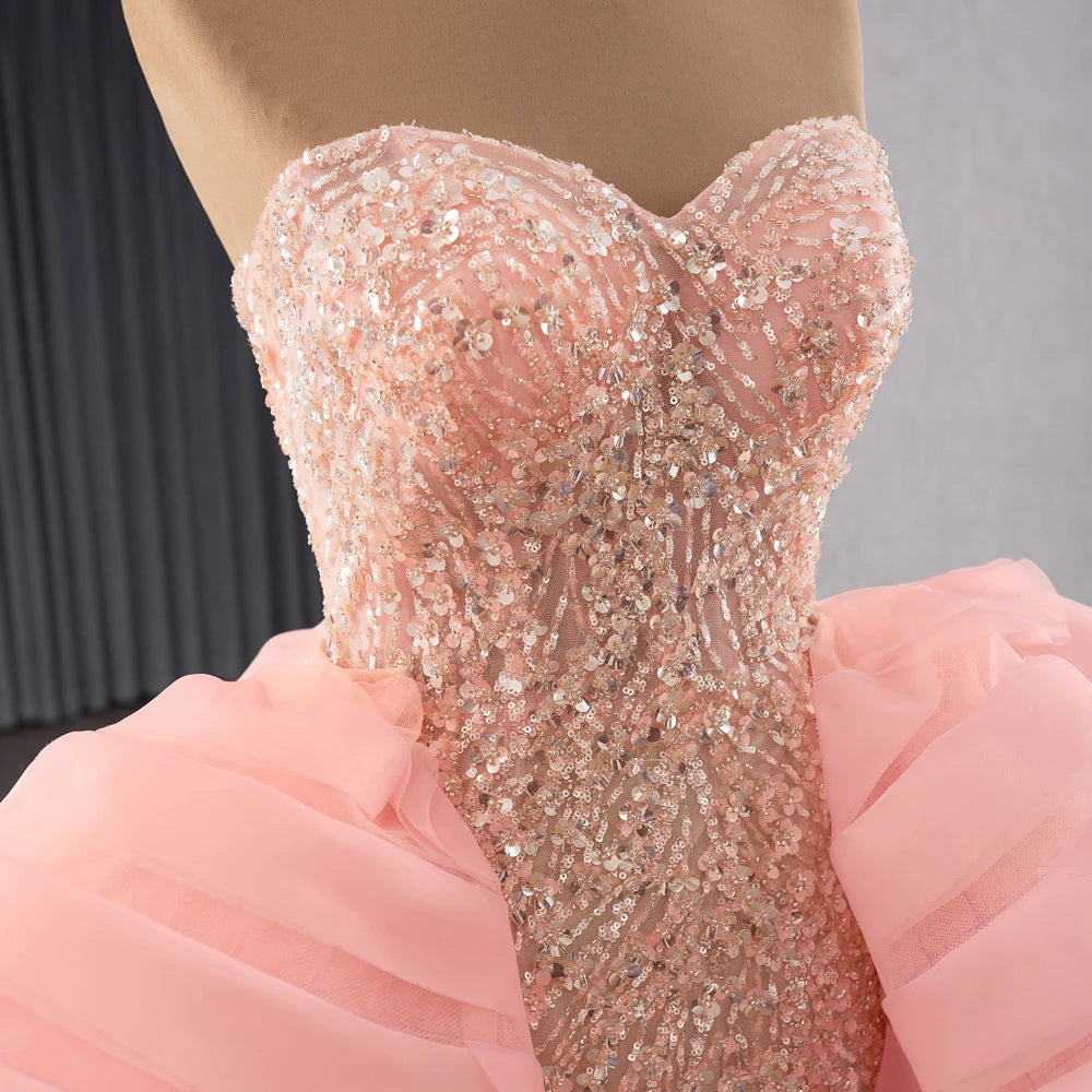 Sweetheart Mermaid Evening Party Gowns Dresses With Detachable Train 241114