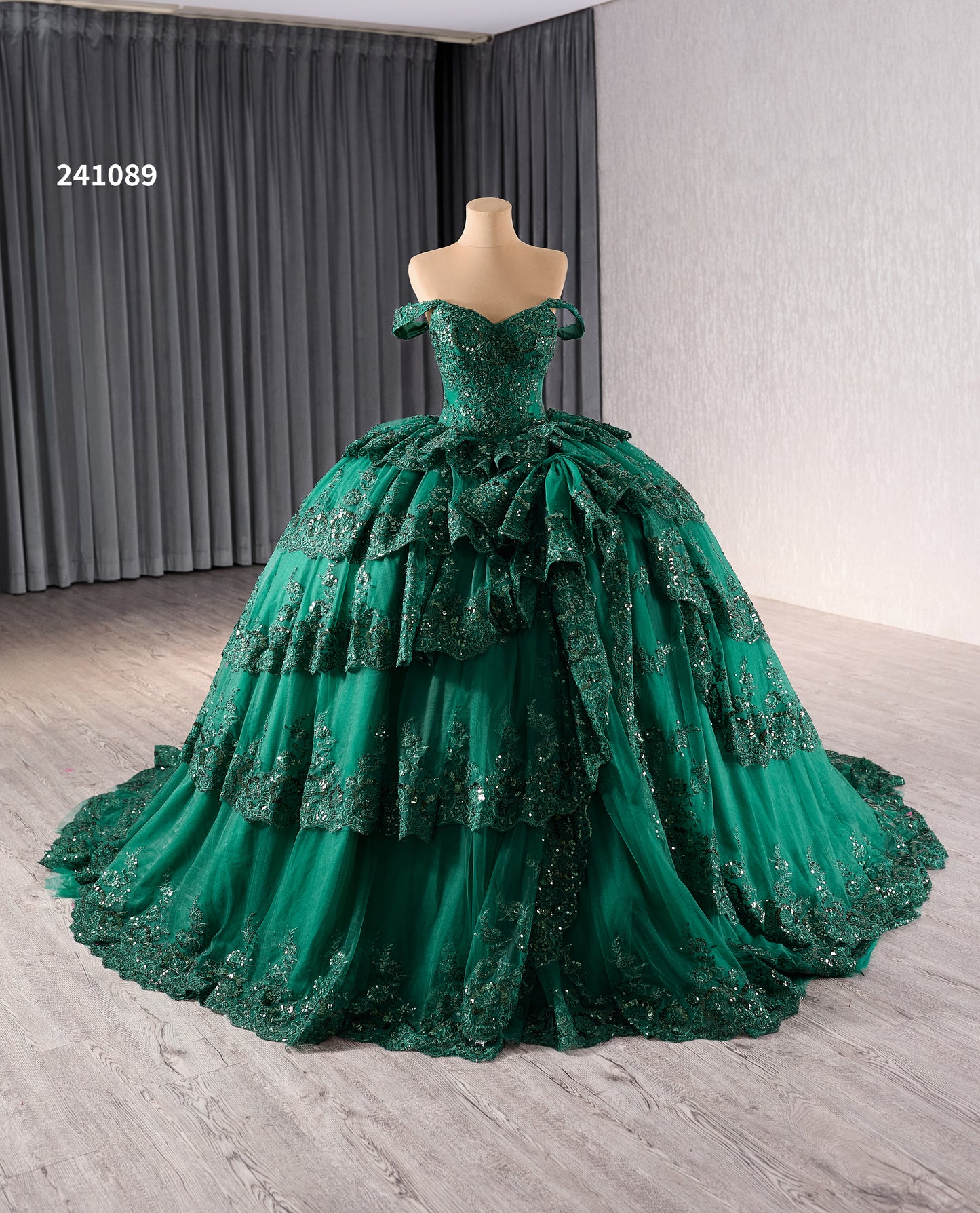 Elegant Empire Ball Gown Evening Party Dresses for Girls 241089
