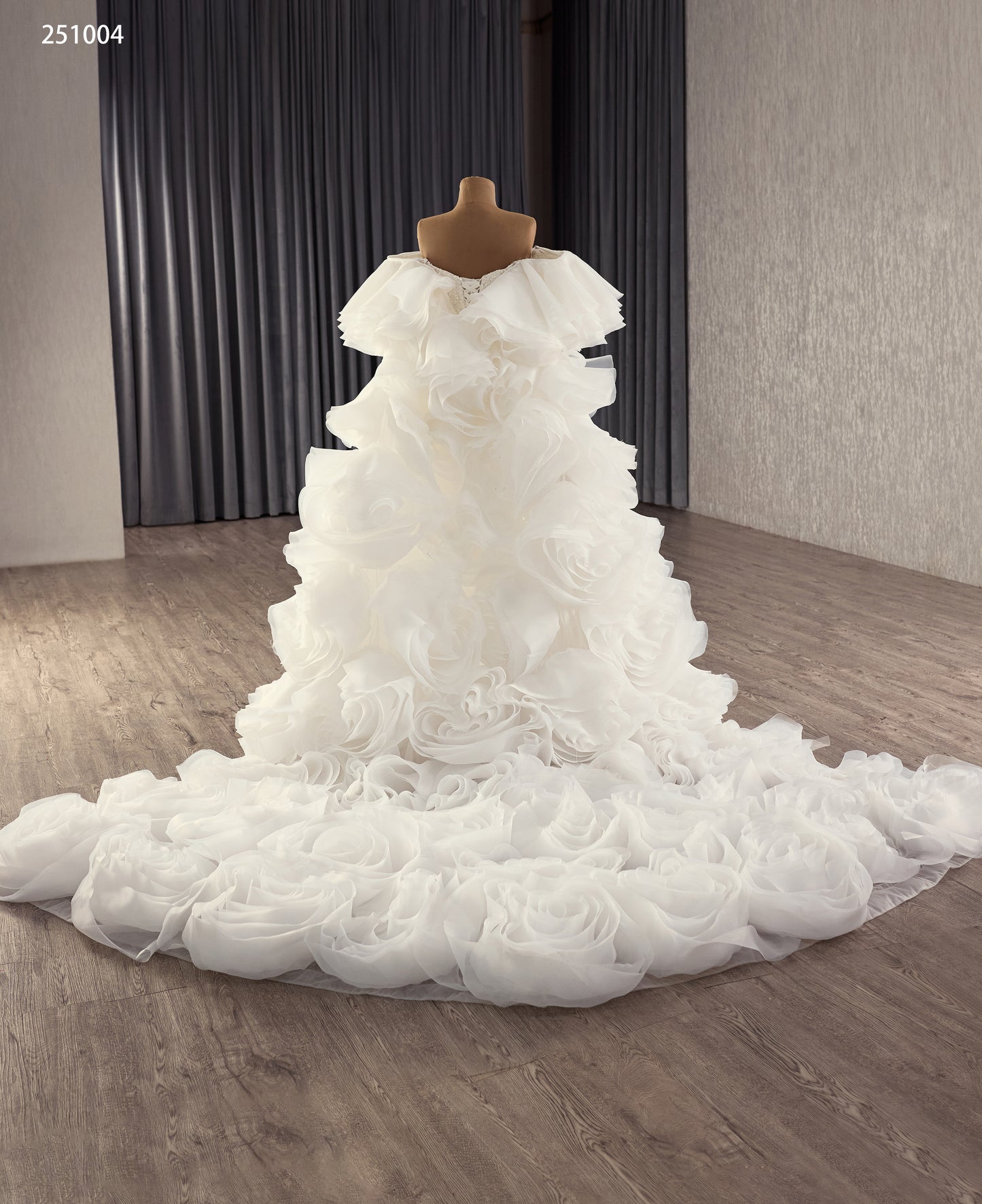 Beads Sequince Off the Shoulder Mermaid Dress with Luxurious Cape 251004