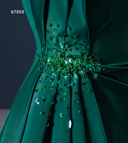 Emerald Green Bridesmaid Formal Dress 67203