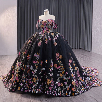 Vintage Off Shoulder Ball Gown Quinceanera Dresses for Girls 241029