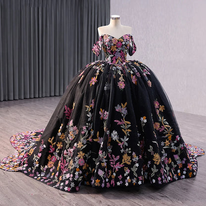 Vintage Off Shoulder Ball Gown Quinceanera Dresses for Girls 241029
