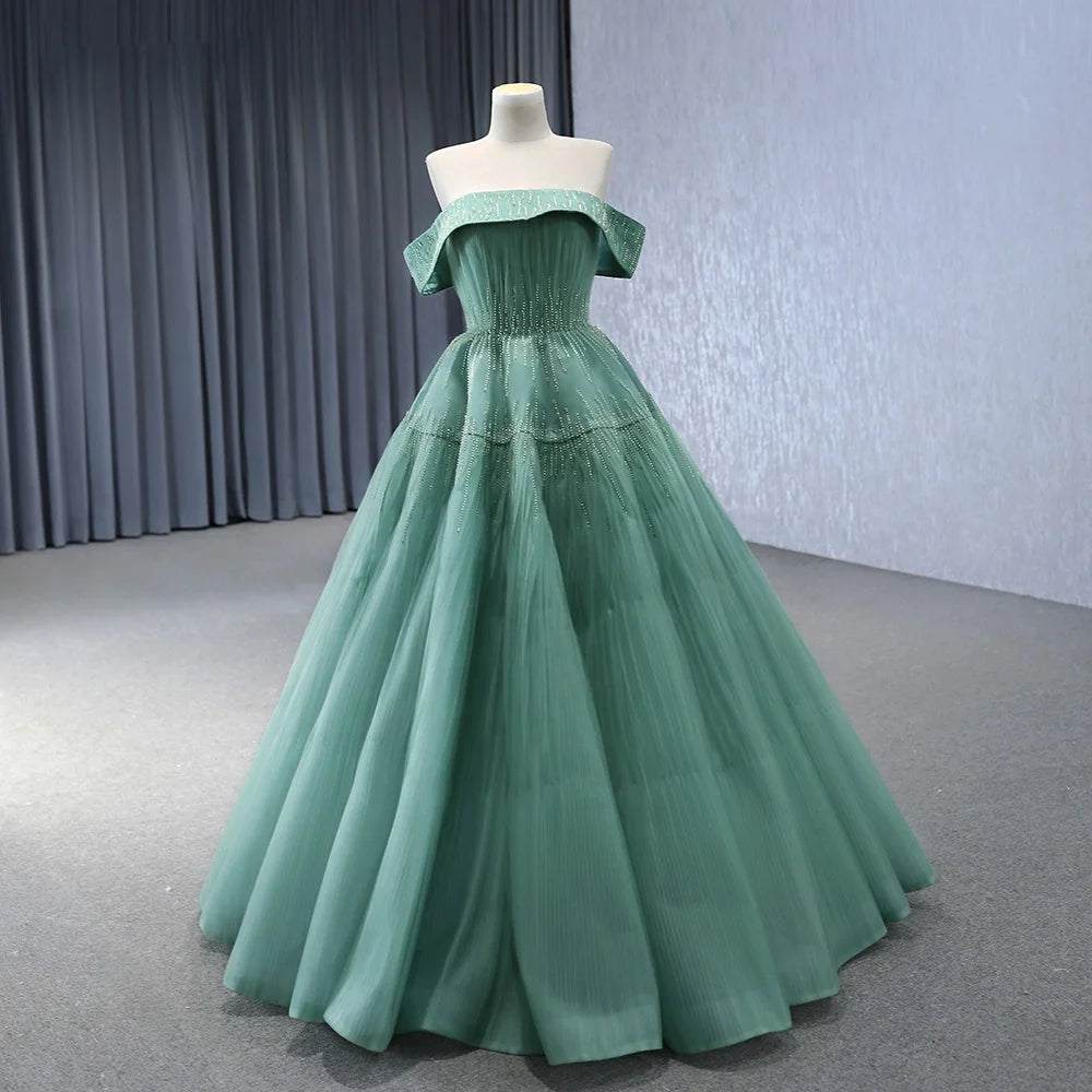 Simple Mint Birthday Party Evening Formal Party Gowns Dresses 241002