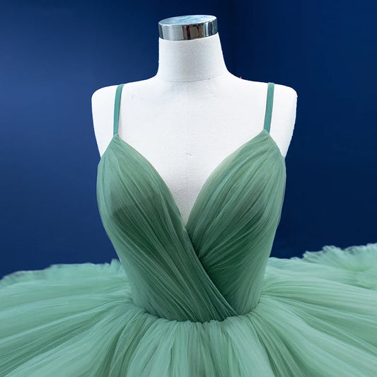 Princess Green Cake Layers Ball Gown Dresses 67504