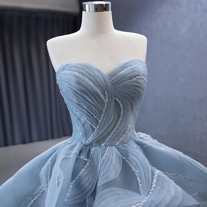 Elegant Sweetheart Sleeveless Beaded Evening Party Dress 231064