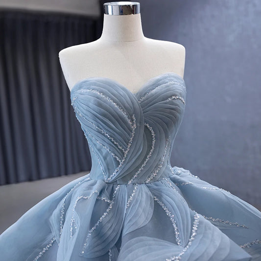 Elegant Sweetheart Sleeveless Beaded Evening Party Dress 231064
