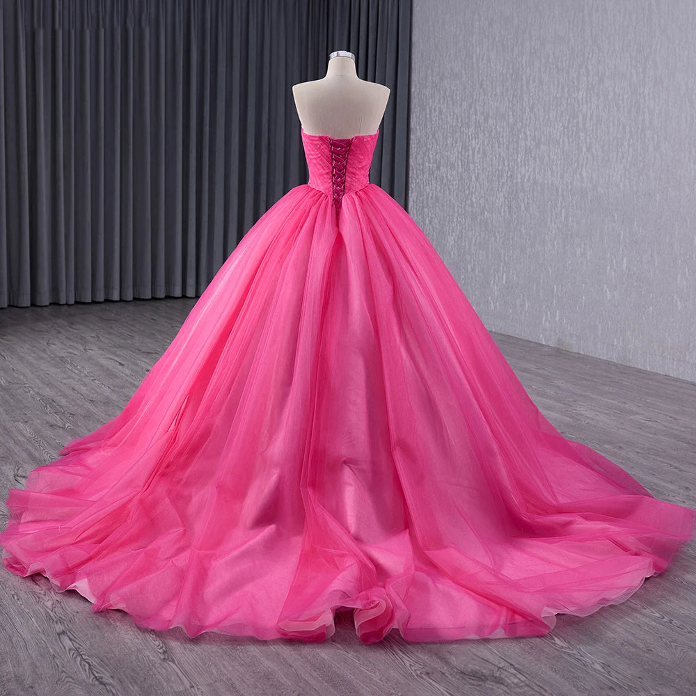 Princess Strapless Two Wear Women's Evening Party Puffy Dresses 241033