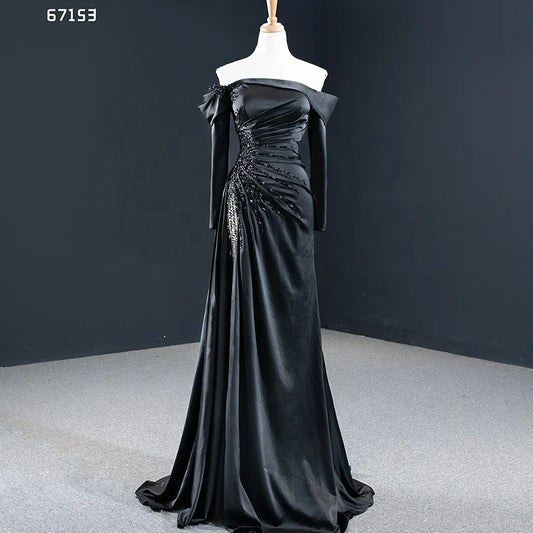 Sheath Red Formal Dress Pageant Gown with Removable Sleeves 67153