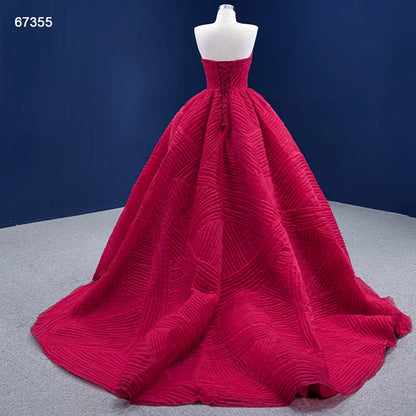 Strapless Formal Ball Gown Pleated Sweet 16 Dress 67355