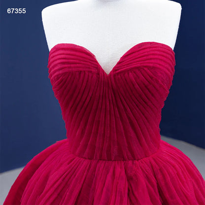 Strapless Formal Ball Gown Pleated Sweet 16 Dress 67355
