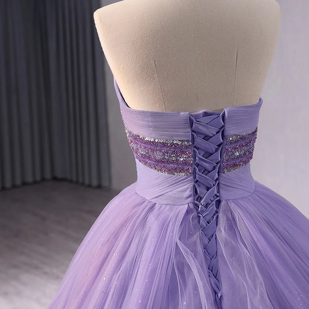 Elegant Lilac Halter Ball Gown Evening Party Dresses for Women 231111
