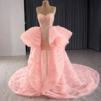 Sweetheart Mermaid Evening Party Gowns Dresses With Detachable Train 241114