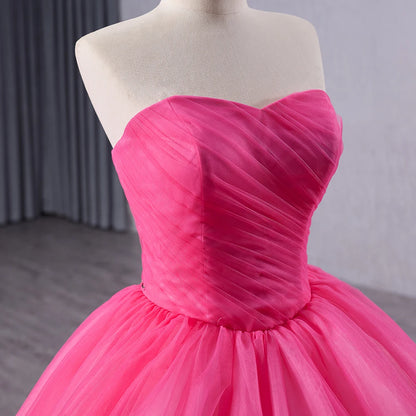 Princess Strapless Two Wear Women's Evening Party Puffy Dresses 241033