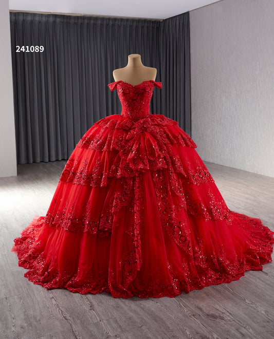 Elegant Empire Ball Gown Evening Party Dresses for Girls 241089